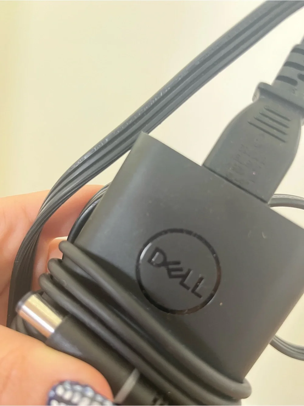 Dell Black AC Power Adapter with Coiled Cable